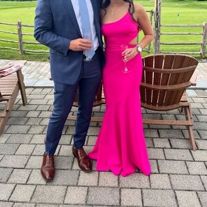 Hot Pink Cut out dress!